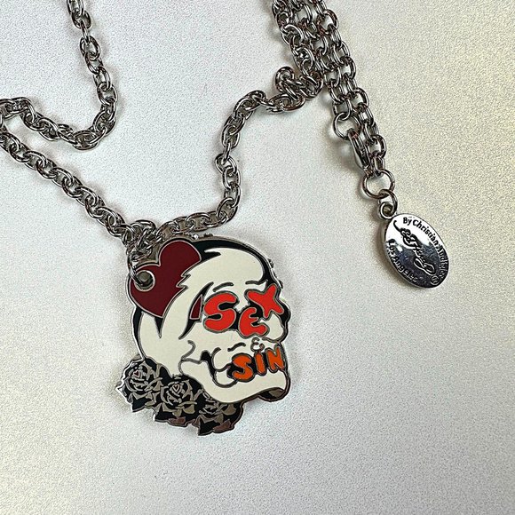 ED HARDY by Christian Audigier / VINTAGE Necklace / Sex & Sin Necklace/ Original - Picture 4 of 7
